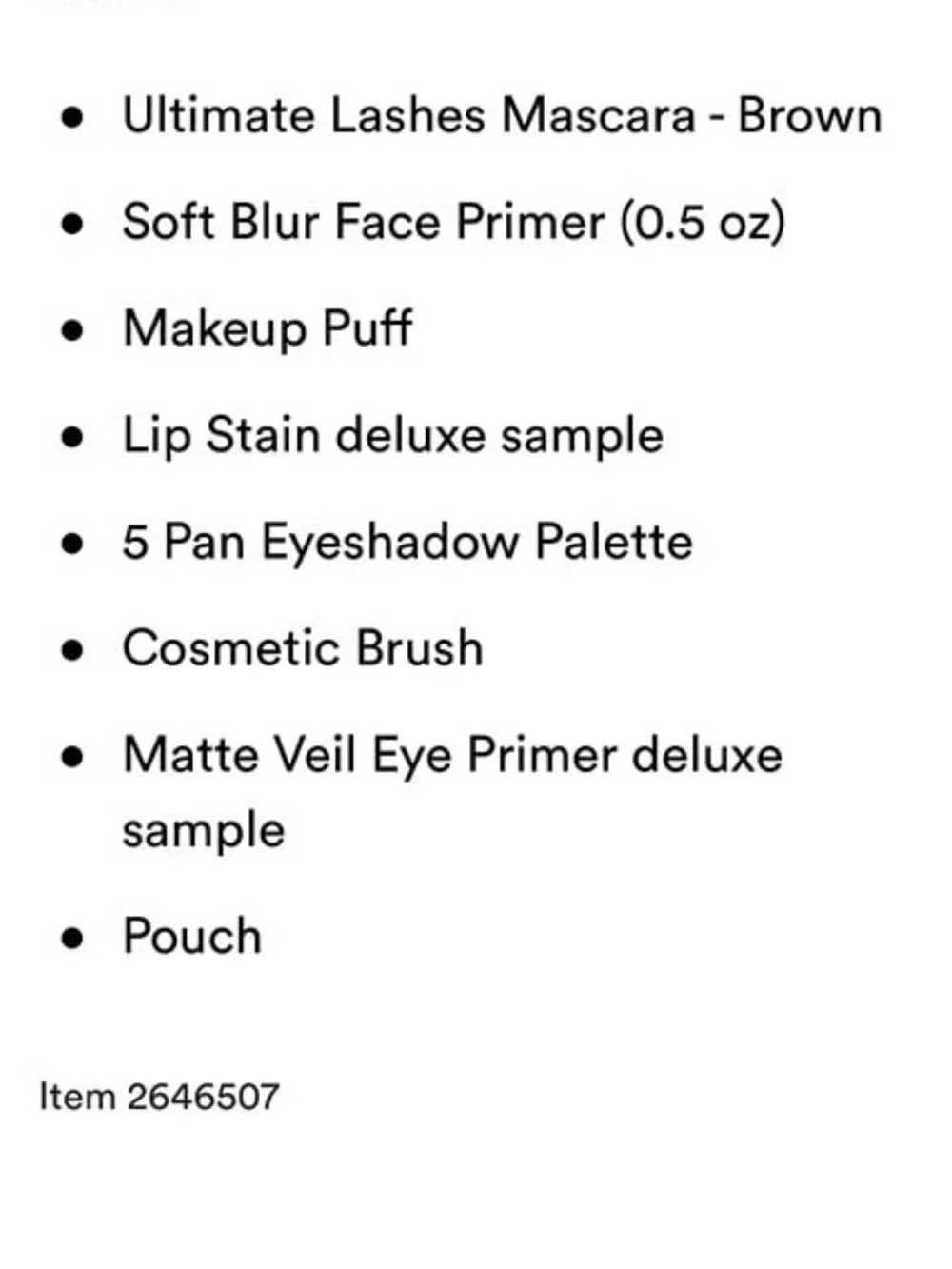ULTA Beauty Makeup Set with Light Blue Cosmetic Pouch